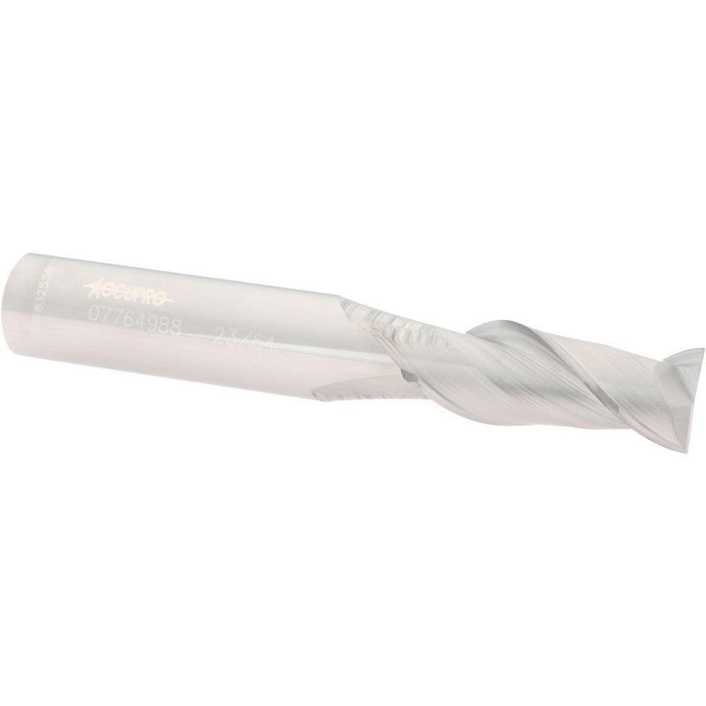 ACCUPRO Accupro 12181398 Square End Mill 23/64 in 2 Flute Carbide