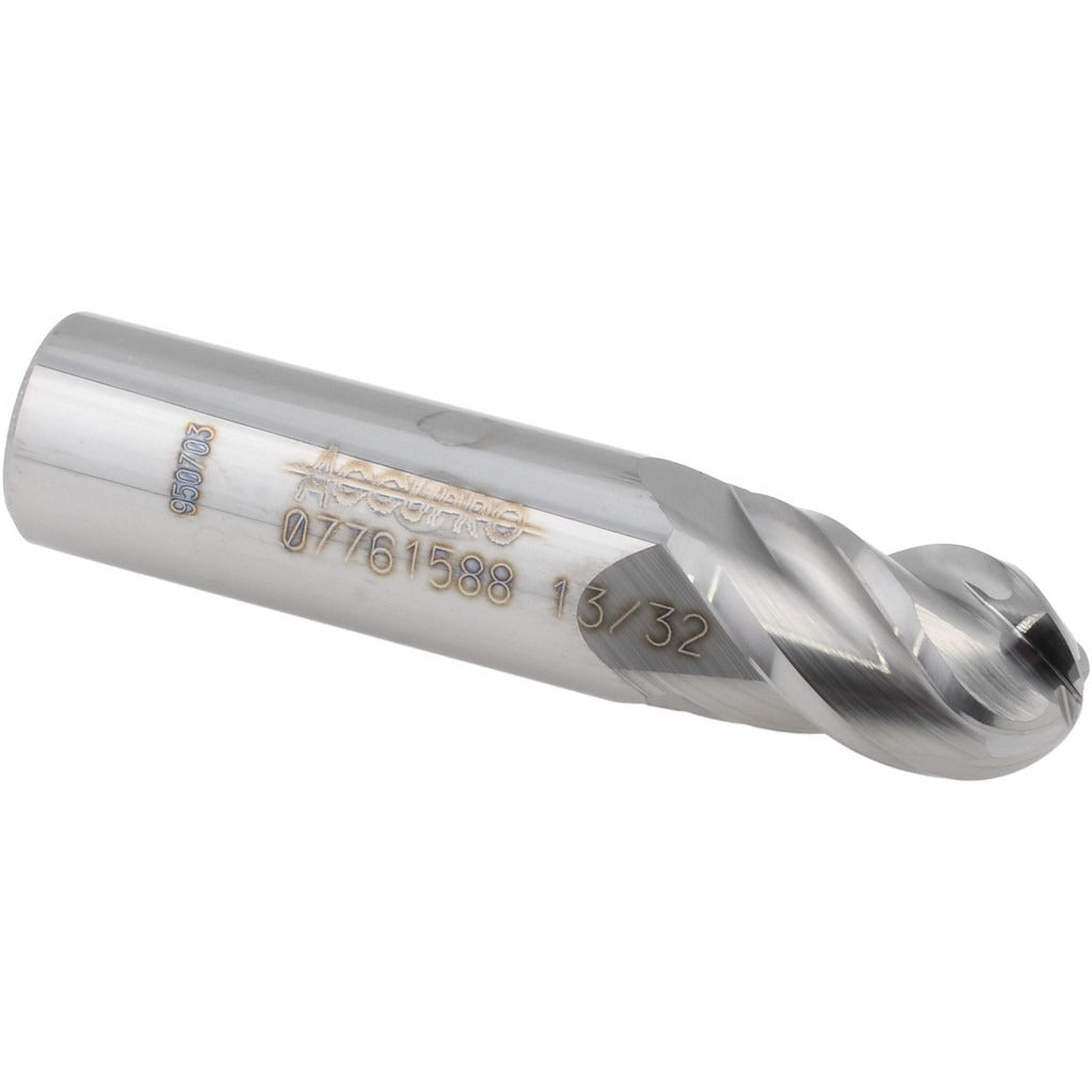 ACCUPRO Accupro 12184820 Ball End Mill 13/32 in 4 Flute Solid Carbide