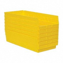 QUANTUM STORAGE SYSTEMS Quantum Storage QSB216YLCS Hopper Shelf Bin Yellow 6-pack