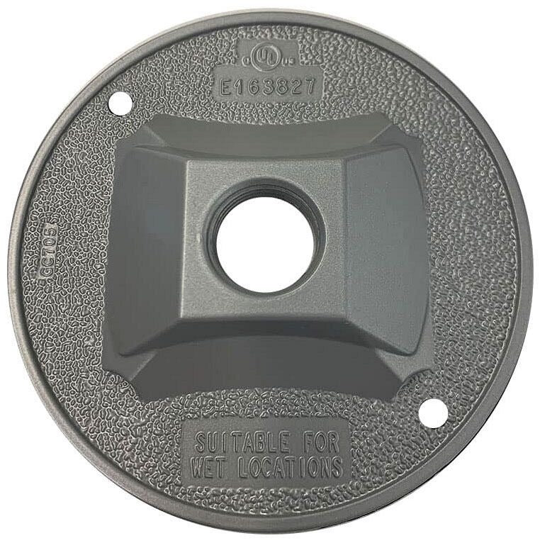 MULBERRY METAL PRODUCTS Mulberry Metal Products 30367 Weatherproof Cover (4 in, 1 Outlet, 1/2 in Hub)