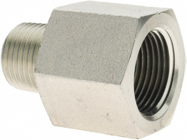 PARKER Parker PT-00046 Pipe Adapter Mnptf X Fnptf Steel 4000 Psi