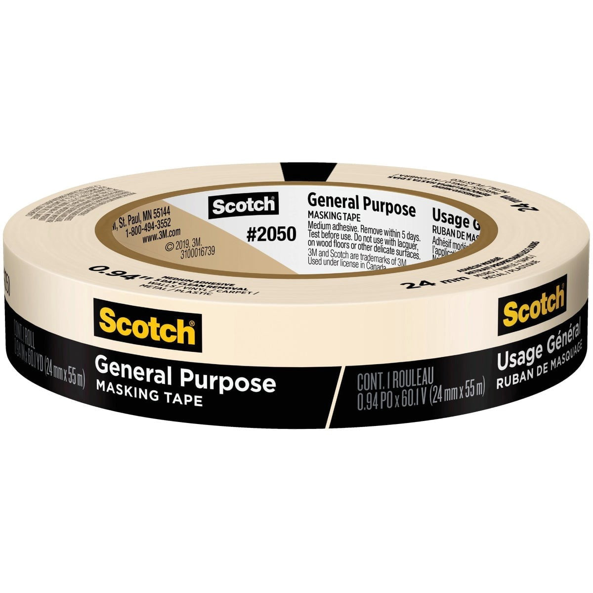 3M 3M 2050-24A Scotch Greener Masking Tape (0.94 in x 60.1 yd) 21200056185