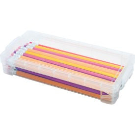 ADVANTUS Advantus Corp. 40309 Super Stacker Pencil Box Clear