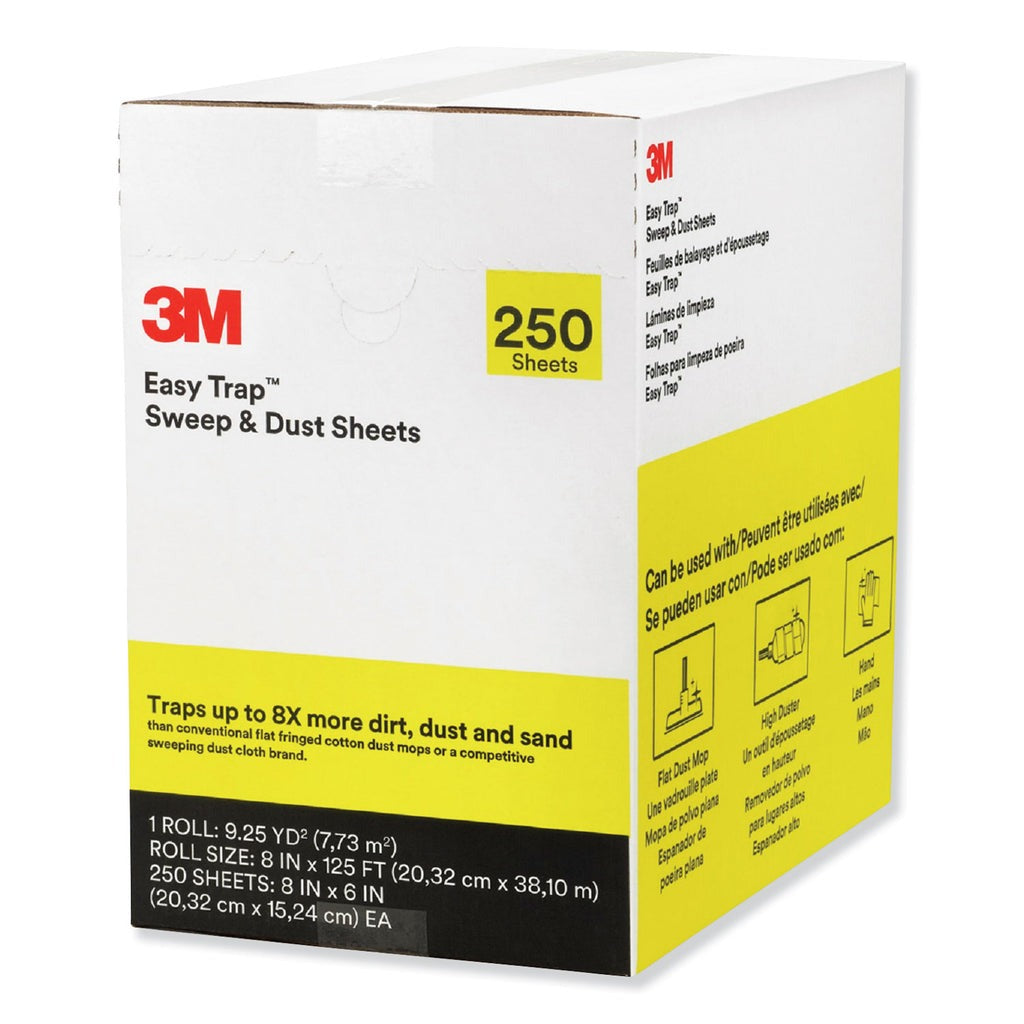 3M 3M MMM55654W Easy Trap Duster 8 in x 125 ft (250 Sheets)
