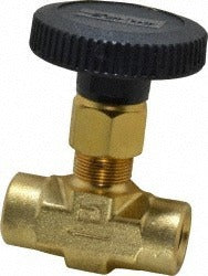 PARKER Parker 4F-V6LN-B Needle Valve 1/4 Inch Fnpt Brass 3000 Psi