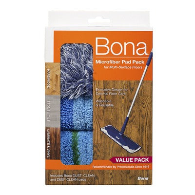 BONA Bona Kemi Usa Inc AX0003496 Microfiber Deep Clean Pad Pack
