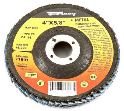 FORNEY Forney Industries Inc 71991 Flap Disc 4 in 36G Type 29