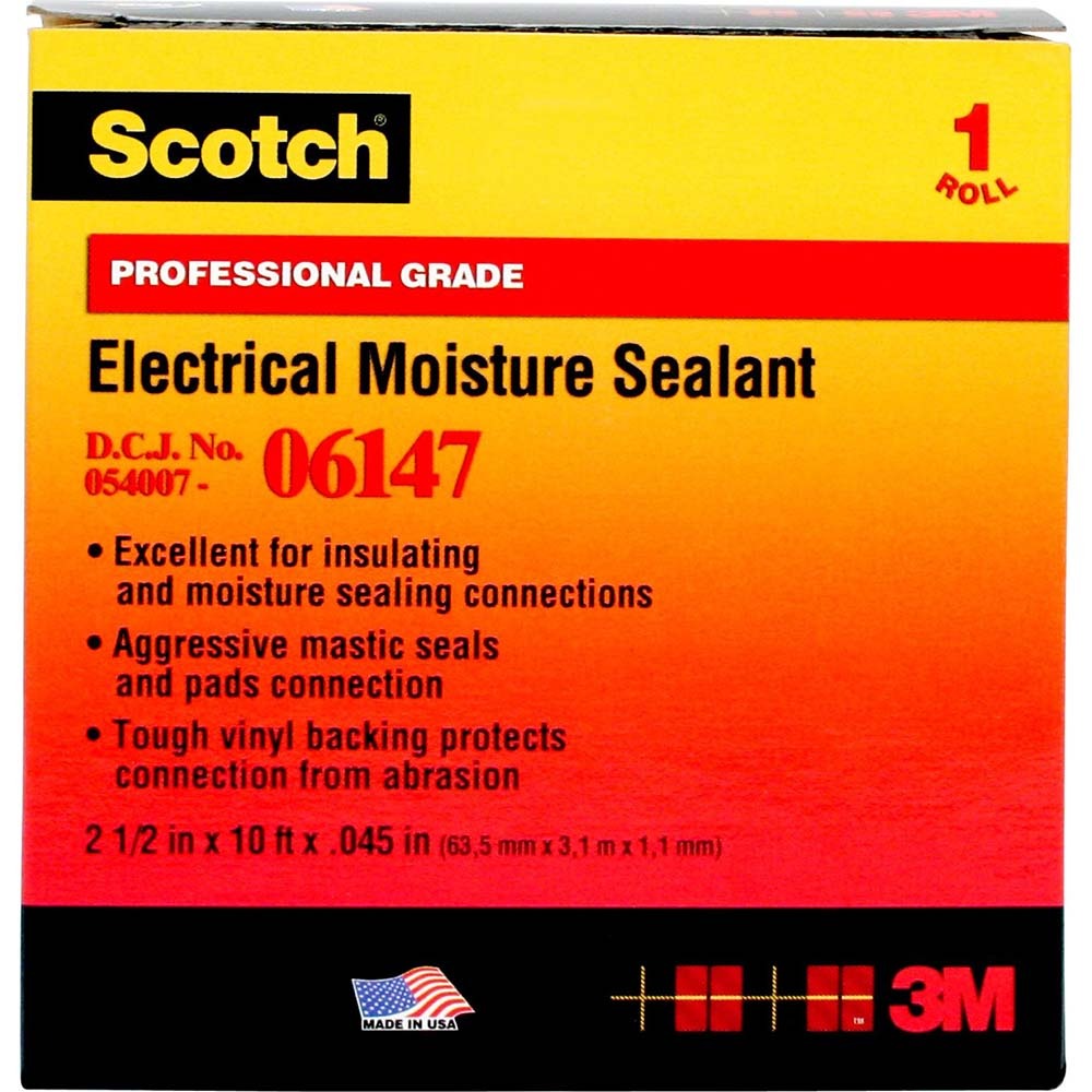 3M 3M 7000005872 Mastic Electrical Tape 2.5in 10ft Black