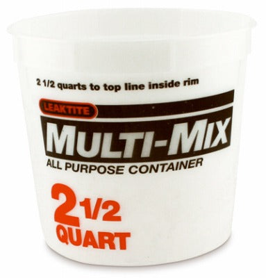 LEAKTITE Leaktite 2-5Q05MM050 2.5 Qt Mix Container 50 Pack