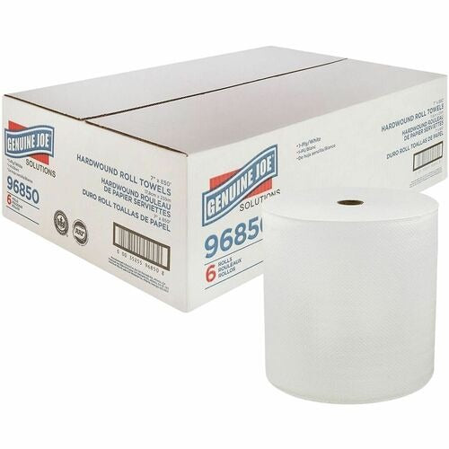GENUINE JOE Genuine Joe GJO96850 Hardwound Paper Towel Roll 6-pack