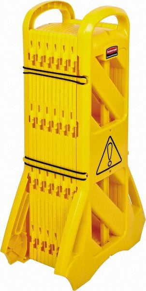 RUBBERMAID Rubbermaid FG9S1100YEL Folding Safety Barrier 13 Ft Yellow