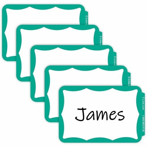 C-LINE C-line CLI92263 Self-adhesive Name Badges Box of 100