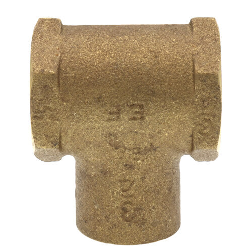 Everflow FFCT0034-NL 3/4 FxFxC Cast Brass Tee (Lead Free)