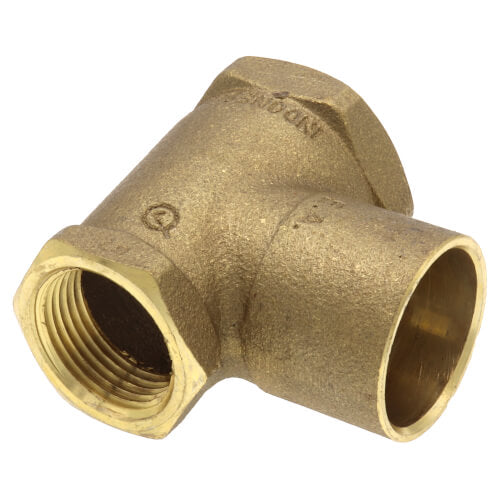 Everflow FFCT1001-NL | 1 X 3/4 X 1 NOM Cast Brass Reducing Tee F X F X C Lead Free