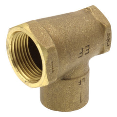 Everflow FFCT1001-NL | 1 X 3/4 X 1 NOM Cast Brass Reducing Tee F X F X C Lead Free