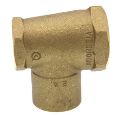 Everflow FFCT1001-NL | 1 X 3/4 X 1 NOM Cast Brass Reducing Tee F X F X C Lead Free