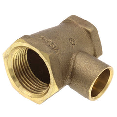 Everflow FFCT1234-NL 1/2 X 3/4 X 1/2 NOM Cast Brass Reducing Tee F X F X C Lead Free