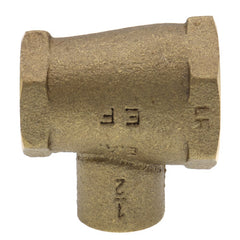 Everflow FFCT1234-NL 1/2 X 3/4 X 1/2 NOM Cast Brass Reducing Tee F X F X C Lead Free