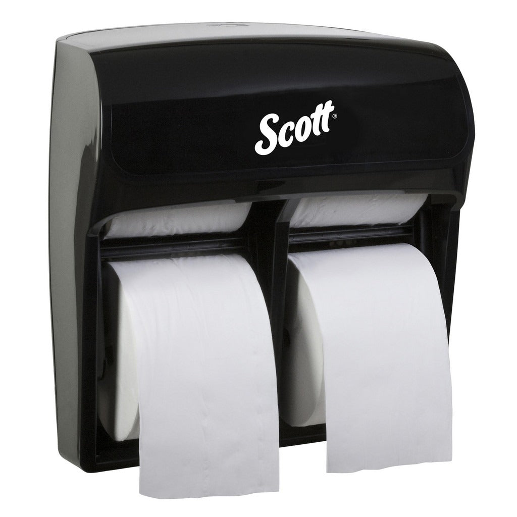 KIMBERLY-CLARK Scott 44518 Coreless Toilet Paper Dispenser 4 Roll Black