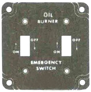 MULBERRY METAL PRODUCTS Mulberry Metal Products 41009 Oil Burner Cover 2-Gang (4 in x 4 in)
