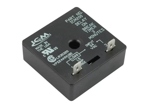 ICM CONTROLS ICM CONTROLS ICM200B Delay On Break Timer 3 Minute Fixed Delay