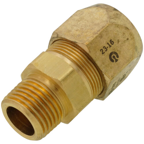 TracPipe FGP-SFST-500 Straight Fitting 1/2 Inch MNPT x TracPipe PS-II/CounterStrike End 2-1/8 Inch Length