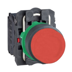 Schneider Electric XB5AL45 Push Button, Harmony XB5, Red Projecting Complete Pushbutton 22 mm Unmarked