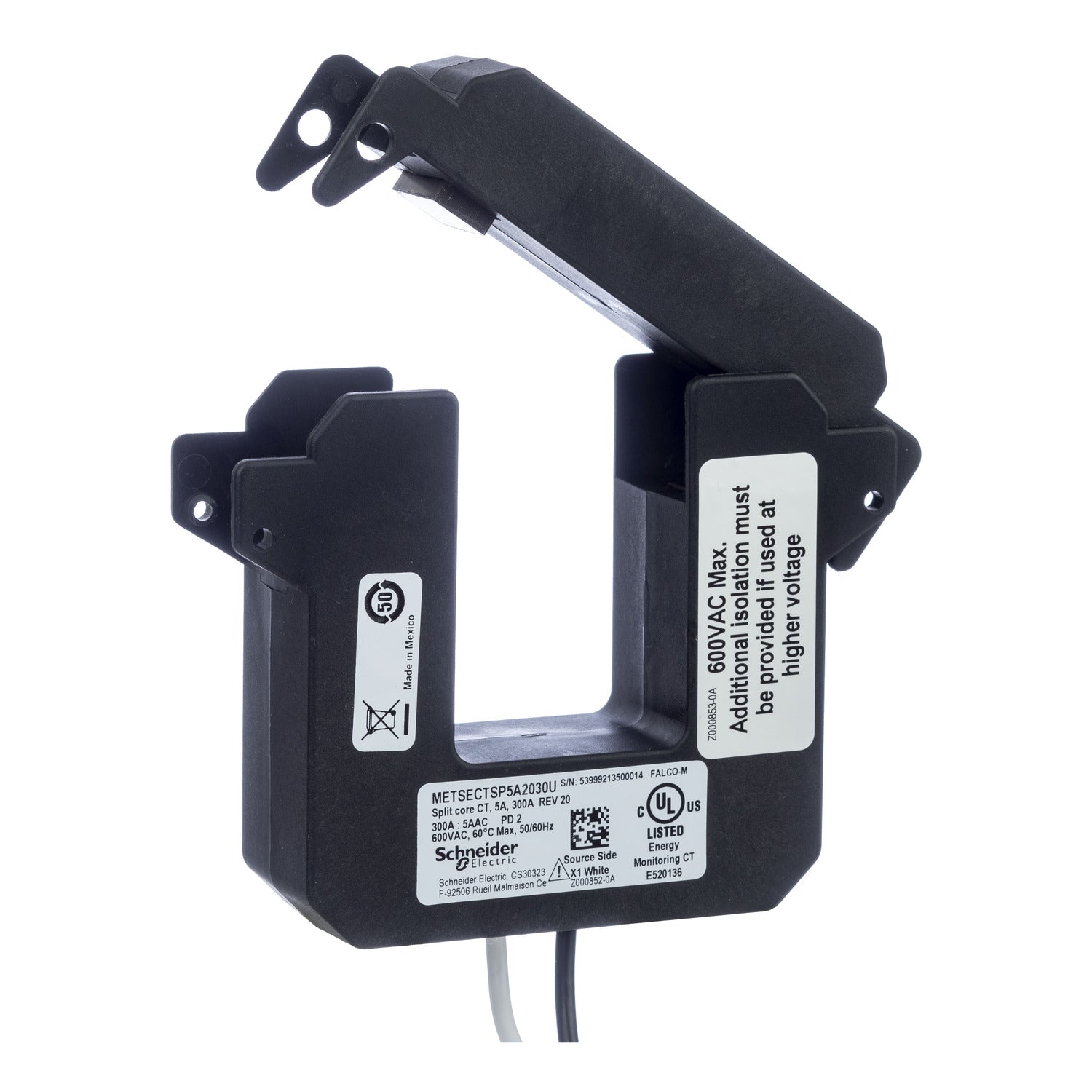 SCHNEIDER ELECTRIC Schneider Electric METSECTSP5A2030U Split core current transformer 300 A (5 A output) METSECTSP5A2030U