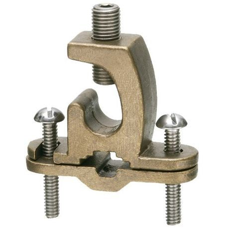 Arlington 719DB Bare Wire Ground Clamp with Lay-In Lug, 3/8 to 1 in Pipe, Approved for Direct Burial