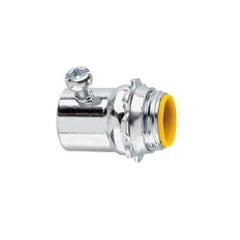 Crouse-Hinds 1456 Insulated Setscrew Straight Threaded Connector, 2-1/2 In