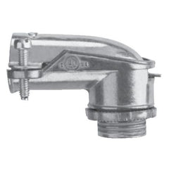 Crouse-Hinds 724DC Non-Insulated Squeeze Conduit Connector 3/8 In Trade 90 Deg