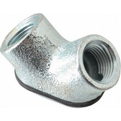 Crouse-Hinds 820 Female to Female Conduit Pull Elbow, 1/2 in Trade, 90 deg, Malleable Iron, Zinc Plated