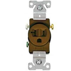 EATON 1877B-BOX Eaton Wiring Devices 1877 Single Straight Blade Receptacle 125 VAC 20 A