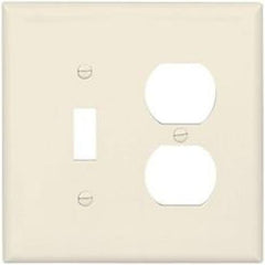 EATON 2053W-BOX Eaton Wiring Devices 2000 Mid-Sized Combination Wallplate 2 Gangs