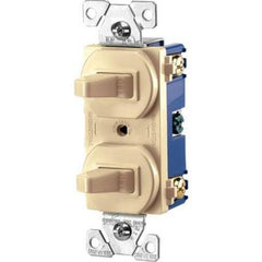 EATON 276V-BOX Eaton Wiring Devices 3-Way Duplex Heavy Duty Toggle Combination Switch 15 A at 120/277 VAC