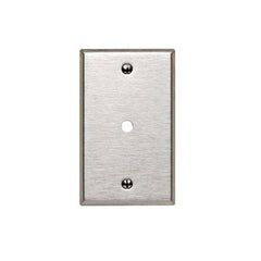 Mulberry 97201 Phone Wallplate 1G SAT-SS .030 STD SQ 5/8 OPENING PLATE