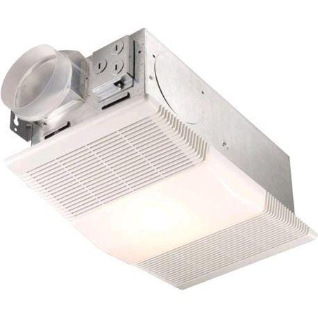 Broan-NuTone 668RP Ceiling Bathroom Exhaust Fan and Light Combo 70 CFM White