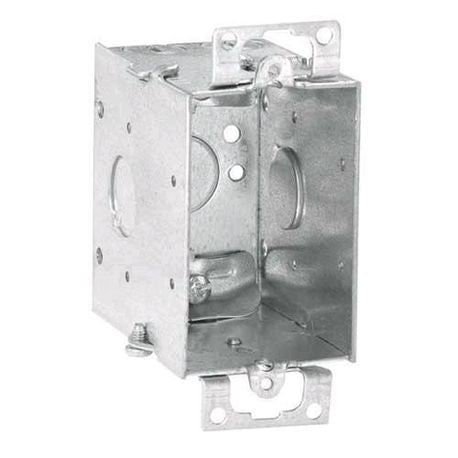 Crouse-Hinds TP184 3 x 2 x 2-1/2 Inch Steel Gangable Switch Box