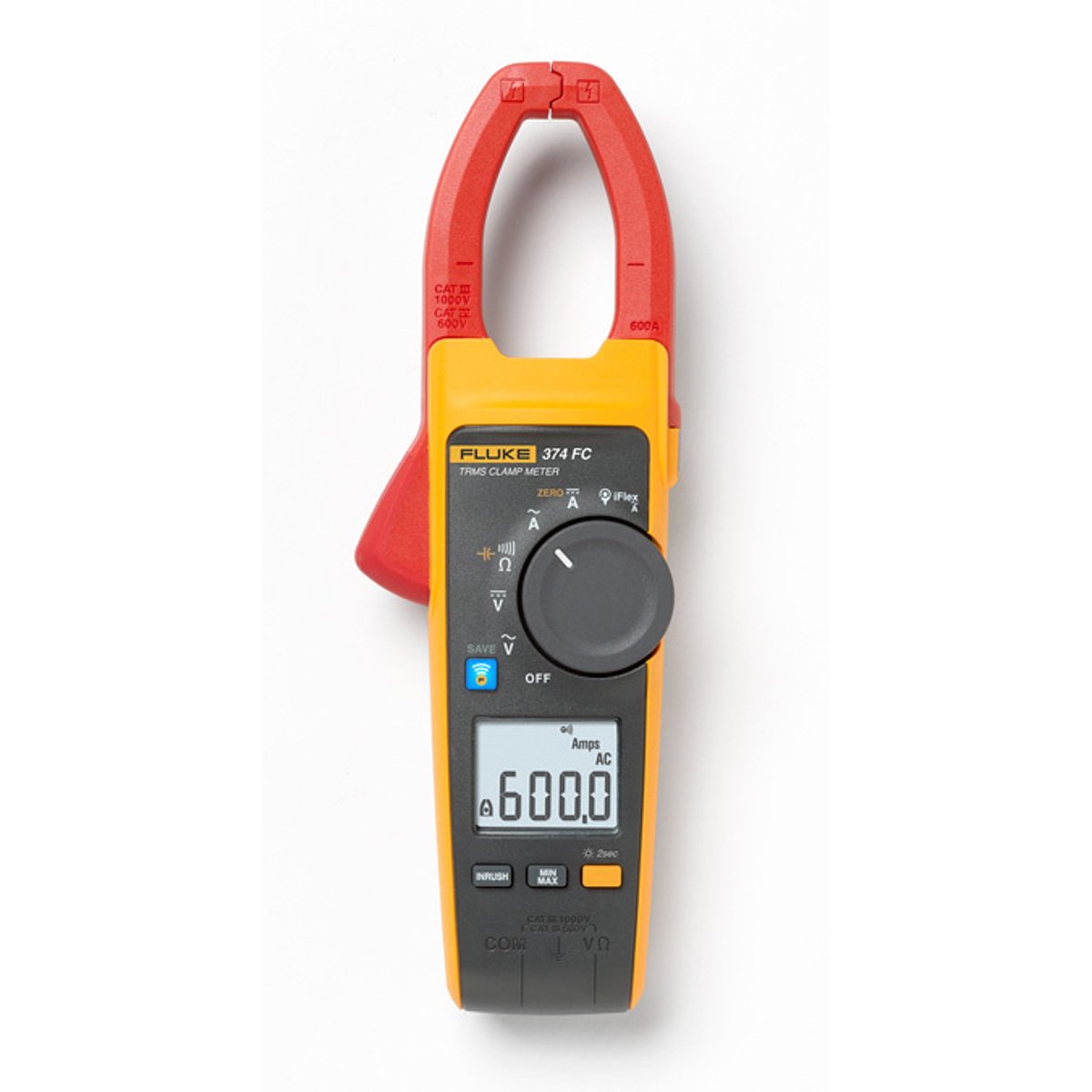 Fluke FLUKE-374/FC Clamp Meter Wireless 600 A 6000 Ohm