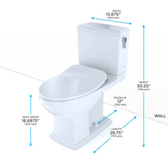 Toto MS494234CEMFRG#01 Connelly Rh Washlet + With Seat Ss234 Two Piece Toilet