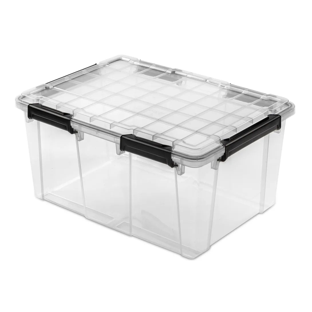 STERILITE Sterilite 39389004 80 Quart gasket box with lid (4/Carton)