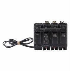 GE THQB32090ST1 Q-Line Type THQB Molded Case Circuit Breaker With 120 VAC Factory Installed Shunt Trip, 240 VAC, 90 A, 10 kA Interrupt, 3 Poles, LI/Fixed Thermal Magnetic/Non-Interchangeable/Shunt Trip