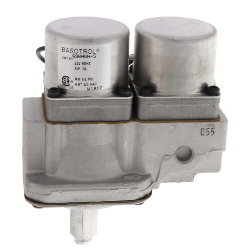 Baso Gas Products G96HGH-5 1/2 Dual Combination Auto Gas Bottom Adjust Pilot Valve 3 to 6 25V