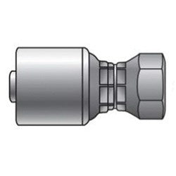 Gates 8G-15FDLORX Crimp-On Fitting - 1/2 in Hose ID, 22 mm ISO