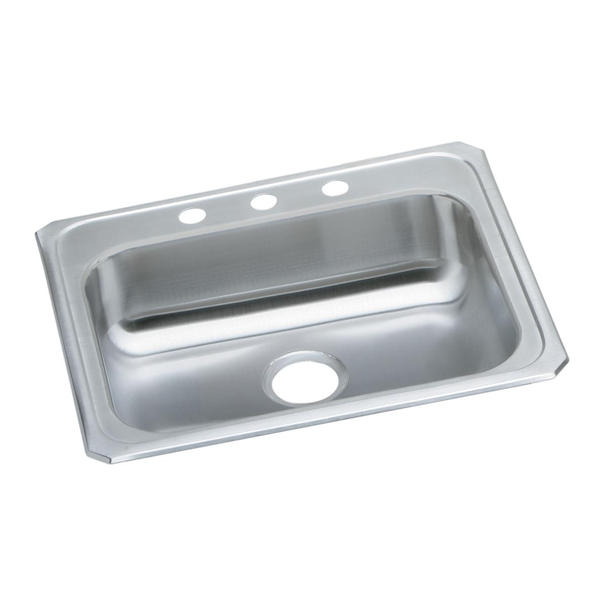 Elkay GECR25211 Celebrity Stainless Steel 25 x 21-1/4 in. 1-Hole Drop-in Sink