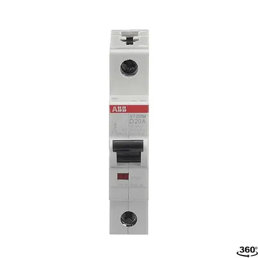 ABB Abb st201m-d20 Mcb 1 Pole 20 Amp D Curve UL1077