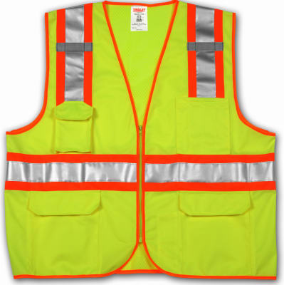 True Value V73852.L-XL LG/XL Lime/YEL Safe Vest