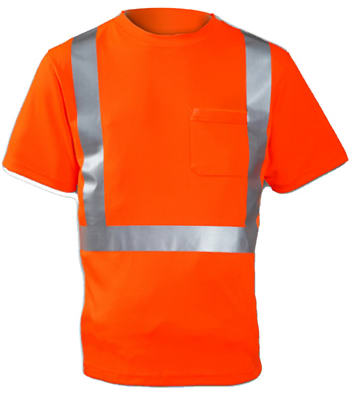 True Value S75029.XL XL Orange ANSI 107 Class II Shirt