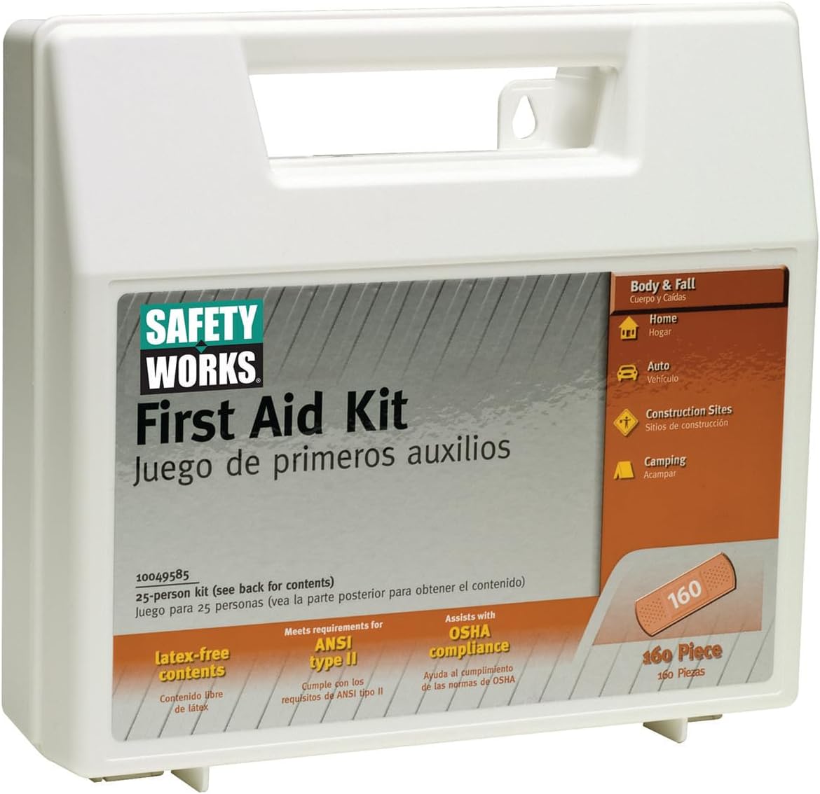MSA Msa 10049585 First Aid Kit with Handle 160pc