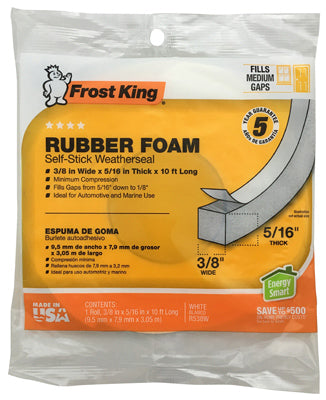 TRUE VALUE R538H 3/8x5/16 BLK Foam Tape